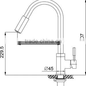 Durable Precision Ceramic Disc Cartridge Stainless Steel Delta Kitchen Faucets thumbnail-2