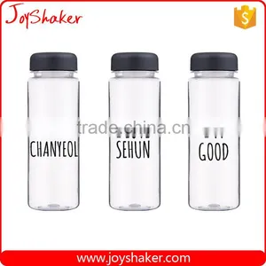 JoyShaker - 500ML Transparent Color My Bottle Logo Sport Plastic Fruit Juice Water Bottle thumbnail-3