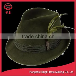 Customized Wool Felt Trilby Hats for Men thumbnail-6