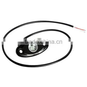 New Products Car Led Deck Light Kit Five Colors 12v Mini Led Rock Light 2inch Led Vessel Deck Light thumbnail-1