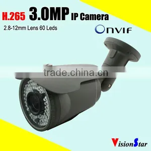 3.0 Megapixel ip Camera Onvif Plug and Play hd Bullet Camera Outdoor Surveillance Security thumbnail-1