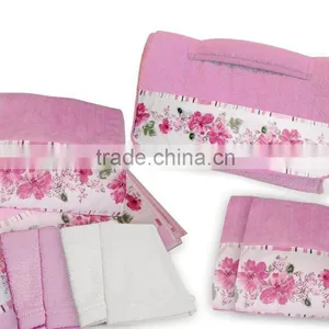 Promotion Cotton TC Print Fabric Hand Towel Set thumbnail-1