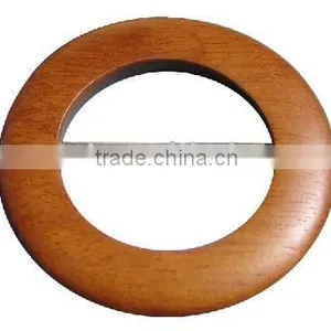 Natural Plain Wooden Belt Buckle thumbnail-1