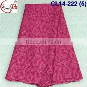 CL14-222 African Style French Lace Fabric Market in China, Multi-color Net Tulle Lace Fabric thumbnail-6