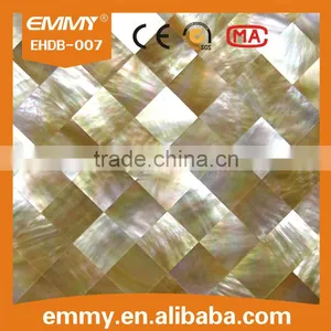 Promotion Crackle Triangle Yellowlip Seashell Mosaic Tile MOP Wall Decorate thumbnail-4