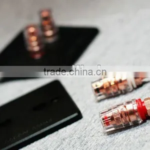 99.998 Red Copper 2 Way Speaker Connector Wall Plate thumbnail-1