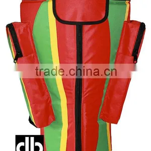 African Djembe Drums Gig Bag PRO Nylon Red Rasta thumbnail-1