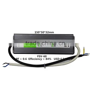 60w 12v Ip67 Waterproof Led Driver With CE & RoHs Certification Supplier's Choice thumbnail-1