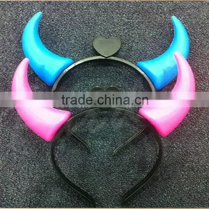 2015 Concert Led Flashing ox Horn,led Light up Devil Horns Quality Choice thumbnail-3
