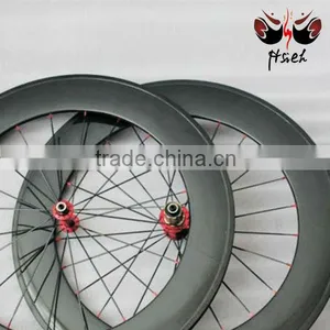 Glossy Finish Carbon Road Bicycle 700C*88mm Rims thumbnail-1