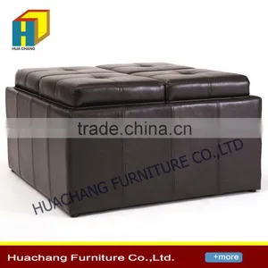 Hot Selling Leather Ottoman thumbnail-3
