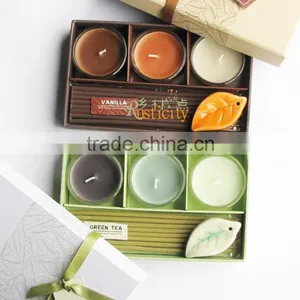 Promotional Gift Set With Incense Sticks Scented Candles and Ceramic Holder thumbnail-5
