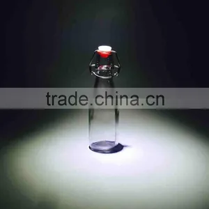 250ml High Quality Clear Empty Glass Cooking Olive Oil Bottle With Swing Top Lid thumbnail-1