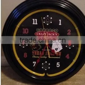 Promotional 15" Neon Tower Clock Manufacturer thumbnail-1