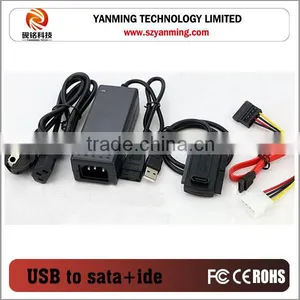 USB 2.0 To SATA IDE Cable For External Hard Disk HDD + Power Supplier thumbnail-2