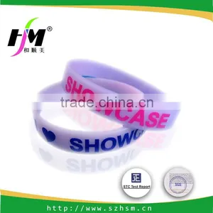 Custom Cheap Personalized Engraved 3D Soft PVC Bracelet thumbnail-1