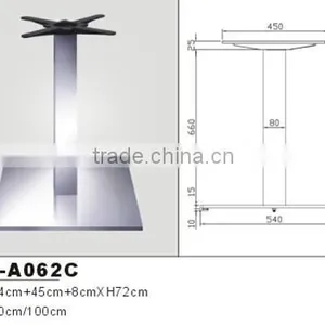 Rectangular Modern Stainless Steel 201/304 Dining Table Base HS-A062C thumbnail-2