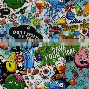 Factory Outlet RI-SHINE Hydro Dipping Film Flaming Skulls Hydrographics Water Transfer Printing Film thumbnail-2