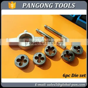 6pcs Thread Cutting Die Set Mini Hand Tool Kit Tap and Die thumbnail-2