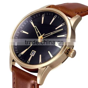 2015 Yangbin New Design Luxury Black Dial Brown Leather Ladies Watches thumbnail-1