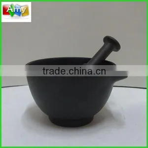 SW-A155 Cast Iron Mortar and Pestle Set thumbnail-1