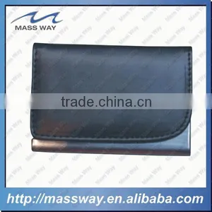 Custom Luxury Fashion Engraved ID Credit Metal Colors Leather Card Holder thumbnail-6