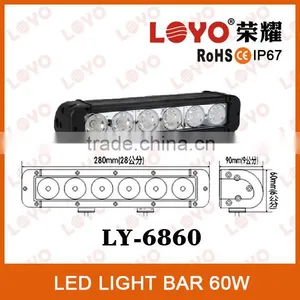 HOT Wholesale 60w Led Light Bar With IP67 for 4*4, ATV, SUV, UTV, Truck thumbnail-1