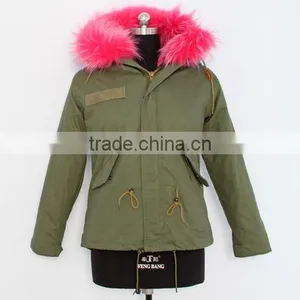 LO9 2015 Hot Sell Top Fashion Colorful Real Fur Parke Coat for Women thumbnail-1
