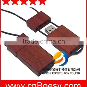 Best Quality 2016 Most Popular Wooden Lanyard Usb Memory Drive thumbnail-1