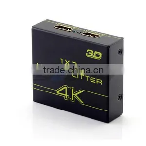 High Speed Mini 2 Port HDMI Splitter Converter 1x2 Support 3D 1080P thumbnail-2