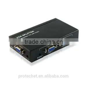 Metal Case 2 Port VGA Splitter 1 In to 2 Out Dual Display Video Amplifier Bandwidth to 500MHz thumbnail-3