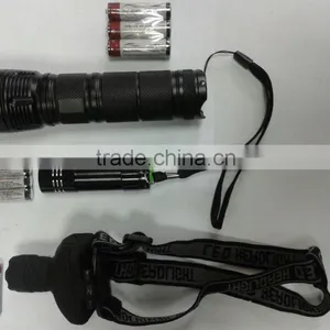 Tactical PRO Gear Q5 Cree 5 Watt LED Tactical Flashlight, 9 LED Flashlight and 1 Watt LED Headlamp thumbnail-1