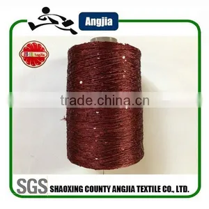 Fancy Polyester Spun Sequin Yarn for Sweater Scarf Knitting thumbnail-2