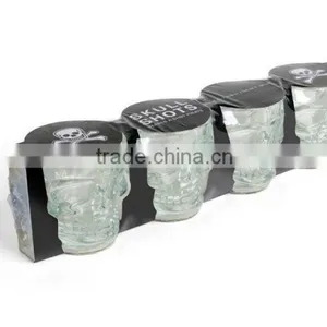 Wholesale Nice Price Skull Shaped Shot Glass Black Packing thumbnail-1