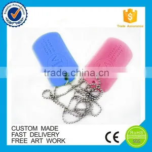 Custom High Quality Wholesale Children Safe Silicon Dog Tag thumbnail-2