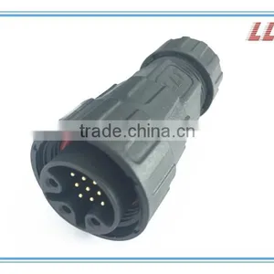 IP67 3+9 Pins Power and Signal Connector Front Panel Mount Waterproof Connector thumbnail-3
