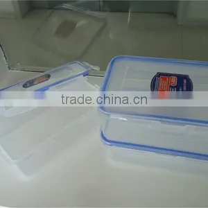 2500ml Clear Plastic Lock Box, Clear Plastic Lunch Bento Boxes thumbnail-2