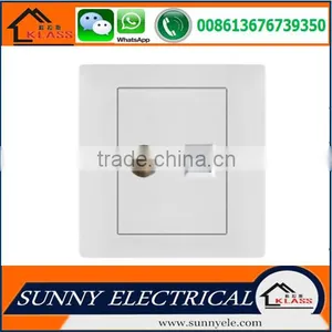 Best Sale Good Quality Electric Popular White Wall PC Rj45 Date Computer Socket With CE Certification thumbnail-2