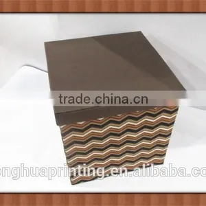 Custom Logo Canvas Hand-made Square Box With Lid thumbnail-1