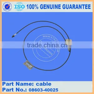 Wheel Loader Parts Operator Compartment Parts Cable 08603-40025 for WA300-3 WA320-3 WA420-3 thumbnail-1