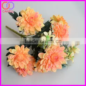 10 Heads Bush Marigold Flower Wholesale Artificial Flowers thumbnail-6