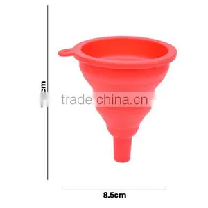 New Mini Gel Foldable Collapsible Style Silicone Funnel thumbnail-6