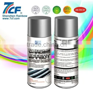 2015 High Quality Rainbow Fine Chemical Brand 7CF 400ml Acrylic Fast Dry Chrome Aerosol Spray Paint thumbnail-1