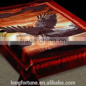 China Suppliers Quilt Blankets Rebel Wholesale 100% Polyester Knitted Cuddly Animal Printed Mink Blanket thumbnail-3