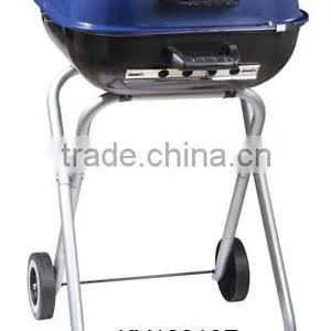 KEYO BBQ Grill 18 Inch Hamburger Grill With Wheels thumbnail-2