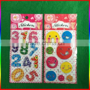 Embossed PVC Stickers Number Stickers With Silver Edge thumbnail-4
