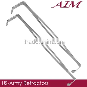 US Army Stainless Steel Retractor (set of 2), 8 1/2" thumbnail-1