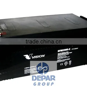 Vision 12V 250Ah Solar Gel Battery- Deep Cycle Solimax 6FM230D-X thumbnail-1