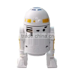Cute Robot Cartoon Led Light Mini Bluetooth Speaker With fm Radio Made in China thumbnail-3