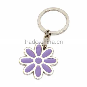 Custom Flower Shape Metal Keyring Sublimation Keychain for Gifts thumbnail-2